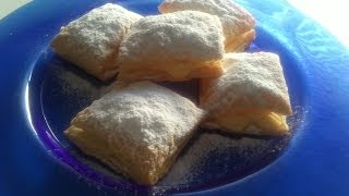 Como hacer miguelitos caseros de crema pastelera [upl. by Nyleimaj]