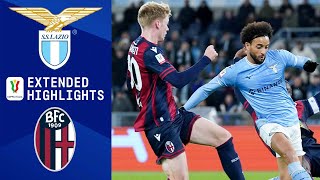 Lazio vs Bologna Extended Highlights  Coppa Italia Frecciarossa  CBS Sports Golazo [upl. by Ellitnahc]