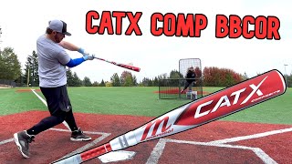 Hitting with the Marucci CatX Composite 500 BBCOR  Baseball Bat Review [upl. by Olocin]