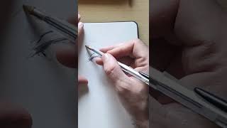 Disegnare gli occhi con una penna BIC  RITRATTO A PENNA [upl. by Narret]