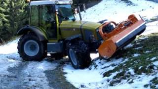 Rigitrac  Tracteur de montagne mountain tractor Trombert Espaces Verts [upl. by Atiuqaj772]