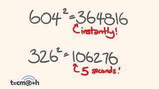 Square ANY number up to 1000 in 5 seconds  math trick [upl. by Ronnie]