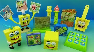 2006 SPONGEBOB SQUAREPANTS FRIEND or FOE set of 10 BURGER KING COLLECTIBLES VIDEO REVIEW [upl. by Annil]