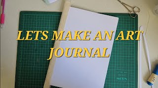 Create a simple lay flat art journal with an easy binding tutorial [upl. by Trebuh597]