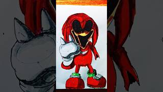 Pendrawing stickman speed Knuckles exe drawing art shorts sonic [upl. by Cohn]