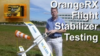 OrangeRx 3Axis Stabilizer Flight Testing  using Bixler Glider [upl. by Vareck]