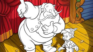 Coloring Stromboli amp Pinocchio from Pinocchio Disney  Happy Color  Ladyna [upl. by Eloc]