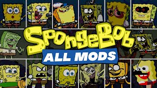 FNF SpongeBob All Mods amp all songs 11 mods — 55 songs  Friday Night Funkin SpongeBob [upl. by Leidgam]