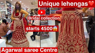 Agarwal Saree centre Bridal LehengasBeautiful designs and unique collection [upl. by Tsai652]