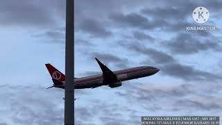 Close up LANDINGS AND TAKEOFFS  KLIA airport plane spotting [upl. by Siuqramed781]