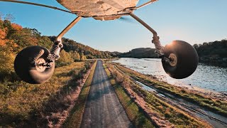 RC Bush Plane Landing by River [upl. by Nnylg]