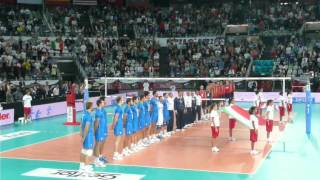 Mondiali Pallavolo 2010  ItaliaUSA  Inno nazionale italiano Fratelli dItalia [upl. by Asher366]