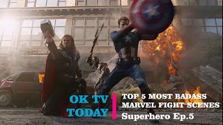 Top 5 Most BadassMost Epic Moment in Marvel Cinematic Universe  Superhero Full Battle  Episode 5 [upl. by Einatsed]