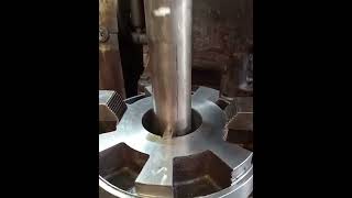 Cutting an Internal Keyway on Vertical Slotter machinist metalfabrication fabrication skills [upl. by Aihtnyc]