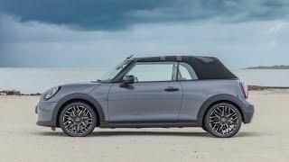 2025 Mini Cooper S Cabrio F67 in Copper Grey metallic  driving [upl. by Orsola727]