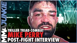 Mike Perry on split decision win I put myself in danger at Triller Triad Combat [upl. by Anabal]