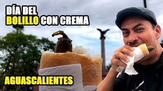 😋 3 de Julio DÍA del BOLILLO con CREMA en AGUASCALIENTES [upl. by Hanikehs]