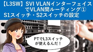 Cisco Packet Tracer：【L3SW】SVI VLANインターフェイスでVLAN間ルーティング① [upl. by Alesig56]