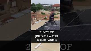 Solar panel installation Solar panel with inverter and battery [upl. by Savina]