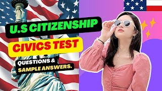 US100 CIVICS TEST QUESTIONS AND SAMPLE ANSWERS [upl. by Otrevlig156]