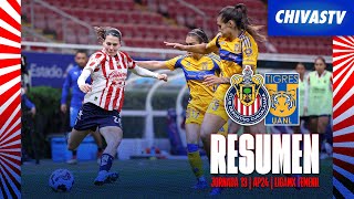 🎥 RESUMEN Chivas Femenil 11 Tigres  Jornada 13 Apertura 2024 [upl. by Bonilla]