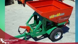 Abonadora AB60  fertilizer spreader  épandeur dengrais Santamaria [upl. by Adalheid553]