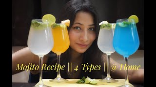 Virgin Mojito Recipe  Sprite amp Orange amp Blue Curacao  Easy HomeMade Summer Drinks  Mocktails [upl. by Nosloc]