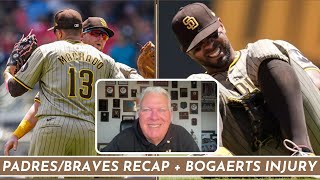 Padres Take 3 of 4 From Braves  Xander Bogaerts Injured  The Coach John Kentera Breaks It Down [upl. by Corvese]