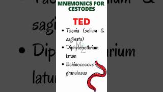 Cestodes Mnemonic  How to Memorize Cestodes Classification microbiology parasitology cestodes [upl. by Thera]