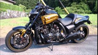 YAMAHA 09 VMAX1700 prunus FULL POWER CUSTOM [upl. by Reiche]