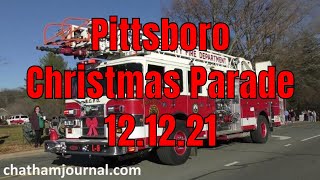 2021 Pittsboro Christmas Parade  121221 [upl. by Ardnosac]