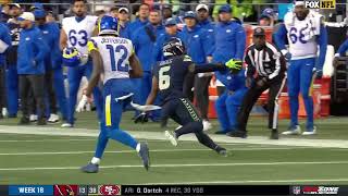 Quandre Diggs picks off Baker Mayfield amp Jason Myers gamewinner to keep Seattle alive [upl. by Haukom]