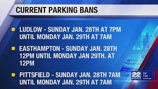 LIST Parking bans in effect for western Massachusetts [upl. by Benito]