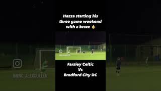 Hazza vs Bradford  two goals football soccer fifa fa goals leeds farsleyceltic farsley [upl. by Hollander]