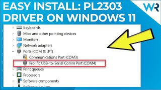 How to install the PL2303 driver on Windows 11  SUPER EASY [upl. by Eelan]