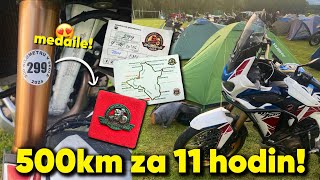 MotoVlog  🏁 Závod 500 km v sedle 2024 Honda Africa Twin 1100 [upl. by Meras]