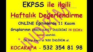 EKPSS atamatercihkadro HAFTALIK Değerlendirme yayınıEKPSS 2026 ONLİNE gruplarımız 28 Ekime kadar [upl. by Squires770]