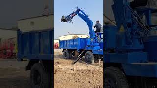 Truckmounted excavator Fourwheel drive agricultural vehicle Excavator Multipurpose machine sa [upl. by Adnam90]