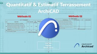 Devis Quantitatif amp Estimatif des Terrassements ArchiCAD [upl. by Leihcar]