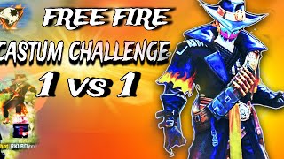 FREE FIRE CASTUM OPEN CHALLENGE 1 VS 1 NEW GAME PLAY  2024  BAAZIGAR [upl. by Rajewski]