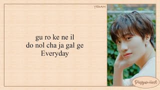 TREASURE 트레저  Everyday Easy Lyrics [upl. by Haidadej215]