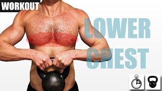 QUICK KETTLEBELL LOWER CHEST WORKOUT [upl. by Haidebej]