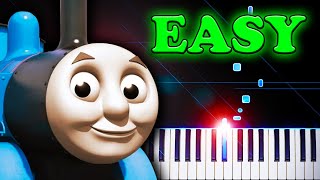 Thomas the Tank Engine Theme  EASY Piano Tutorial [upl. by Hanfurd648]