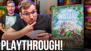 Rats of WIstar Full Boardgame Playthrough [upl. by Oahc]