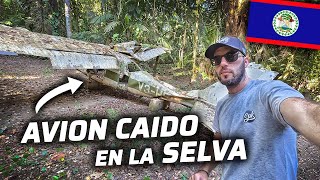 LA HISTORIA DEL AVION CAIDO EN MEDIO DE LA SELVA👀😱  BELIZE🇧🇿 [upl. by Thedric]