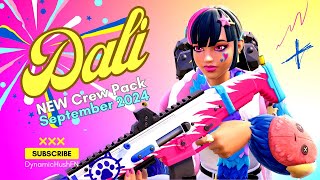 fortnite AWESOME DALI SKIN  Crew Pack SEPTEMBER 2024  Funtastic  Value  First Win With Her [upl. by Yuh]