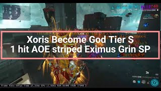 WARFRAME  Xoris Become God Tier S  1 hit AOE striped Eximus Grin SP [upl. by Nakada956]