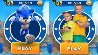 Sonic Dash vs Vlad and Niki  All Characters Unlocked All Bosses Zazz Eggman [upl. by Aneloj]