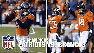 Von Millers INT Sets Up Peyton Mannings 2nd TD Pass  Patriots vs Broncos  NFL [upl. by Inamik]