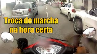 COMO TROCAR DE MARCHA OU REDUZIR AS MARCHAS DA BIZ NO TRÂNSITO VEJA O TEMPO CERTO [upl. by Nohsreg]